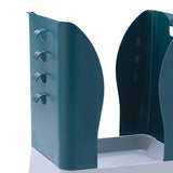 Maxbell Folding Trash Can Dustbin Wastebasket for Kitchen Cabinet Blue Gray