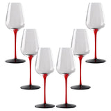 12x Wine Glass Goblet Glassware Tasting Cup for Anniversary Burgundy Home