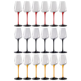 12x Wine Glass Goblet Glassware Tasting Cup for Anniversary Burgundy Home
