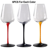 12x Wine Glass Goblet Glassware Tasting Cup for Anniversary Burgundy Home