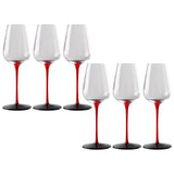 12x Wine Glass Goblet Glassware Tasting Cup for Anniversary Burgundy Home