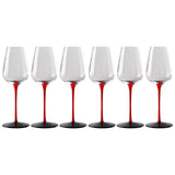 12x Wine Glass Goblet Glassware Tasting Cup for Anniversary Burgundy Home