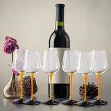 12x Wine Glass Goblet Glassware Tasting Cup for Anniversary Burgundy Home