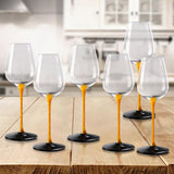 12x Wine Glass Goblet Glassware Tasting Cup for Anniversary Burgundy Home