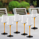 12x Wine Glass Goblet Glassware Tasting Cup for Anniversary Burgundy Home