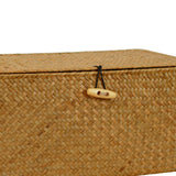 Storage Basket With Lid Woven Rattan Sundries Storage Box Wicker Basket S