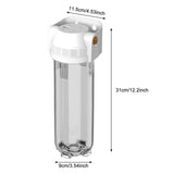 Maxbell 2xBottle Filter Replaceable Home Appliance for Kitchen Brass with a Plate