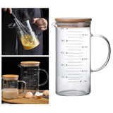 Clear Measuring Jugs Measured Beaker for Stovetop Safe Hot/Cold Kitchen 1000ml