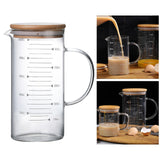 Clear Measuring Jugs Measured Beaker for Stovetop Safe Hot/Cold Kitchen 1000ml