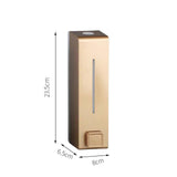 Maxbell 2x600ml Soap Dispenser Wall Mounted Bathroom Shower Shampoo Hotel  Gold