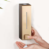 Maxbell 2x600ml Soap Dispenser Wall Mounted Bathroom Shower Shampoo Hotel  Gold