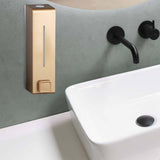 Maxbell 2x600ml Soap Dispenser Wall Mounted Bathroom Shower Shampoo Hotel  Gold