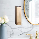 Maxbell 2x600ml Soap Dispenser Wall Mounted Bathroom Shower Shampoo Hotel  Gold