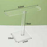 Maxbell 2xAcrylic Headband Holder Hairband Display Stand Protection Durable for Watch 1 Tier