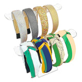 Maxbell 2xAcrylic Headband Holder Hairband Display Stand Protection Durable for Watch 2 Tier