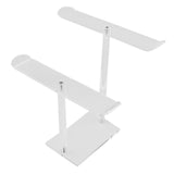 Maxbell 2xAcrylic Headband Holder Hairband Display Stand Protection Durable for Watch 2 Tier