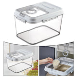 Maxbell Maxbell Clear Rice Storage Container Pantry Organization for Household Nuts Kitchen 33Lbs