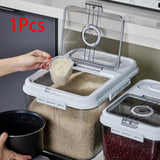 Maxbell Maxbell Clear Rice Storage Container Pantry Organization for Household Nuts Kitchen 33Lbs