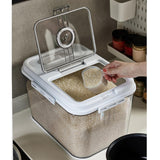 Maxbell Maxbell Clear Rice Storage Container Pantry Organization for Household Nuts Kitchen 33Lbs