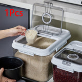 Maxbell Maxbell Clear Rice Storage Container Pantry Organization for Household Nuts Kitchen 66Lbs