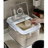 Maxbell Maxbell Clear Rice Storage Container Pantry Organization for Household Nuts Kitchen 66Lbs