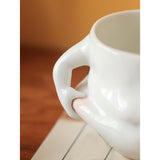 Maxbell 2xCeramic Coffee Mug Water Cup Durable Housewarming Gift Cute for Home Wedding