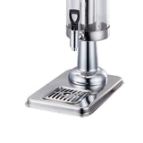 Maxbell 2xClear Beverage Dispenser Ice Cylinder with Faucet for lemon Juice
