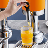 Maxbell 2xClear Beverage Dispenser Ice Cylinder with Faucet for lemon Juice