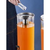 Maxbell 2xClear Beverage Dispenser Ice Cylinder with Faucet for lemon Juice