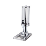 Maxbell 2xClear Beverage Dispenser Ice Cylinder with Faucet for lemon Juice