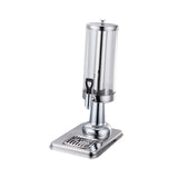 Maxbell 2xClear Beverage Dispenser Ice Cylinder with Faucet for lemon Juice