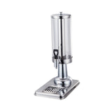 Maxbell 2xClear Beverage Dispenser Ice Cylinder with Faucet for lemon Juice
