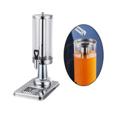 Maxbell 2xClear Beverage Dispenser Ice Cylinder with Faucet for lemon Juice
