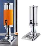 Maxbell 2xClear Beverage Dispenser Ice Cylinder with Faucet for lemon Juice