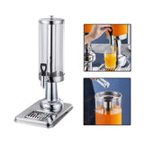 Maxbell 2xClear Beverage Dispenser Ice Cylinder with Faucet for lemon Juice