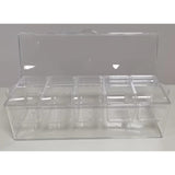 Maxbell 2xChilled Condiment Server Transparent Serving Bowls for Salad Outdoor Fruits