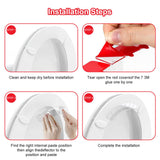 Maxbell 4xPotty Urine Deflector Guard Portable Stickiness Universal for Bathroom Hotel
