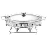 Maxbell Chafing Dish Buffet Set Catering Food Warmer for Event Party Banquet Kitchen Argent