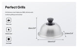 Maxbell 2xgrill domes Cover 6.30'' Griddle Cheese Melting Dome for Steaks steak Burgers