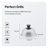 Maxbell 2xgrill domes Cover 6.30'' Griddle Cheese Melting Dome for Steaks steak Burgers