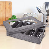 Maxbell 2x5 Compartment Flatware Storage Case Cutlery Storage Holder for Spoons Drawer