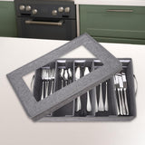 Maxbell 2x5 Compartment Flatware Storage Case Cutlery Storage Holder for Spoons Drawer
