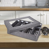 Maxbell 2x5 Compartment Flatware Storage Case Cutlery Storage Holder for Spoons Drawer