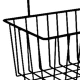 Maxbell 2xGrid Storage Baskets with Hooks over Cabinet Door Organizer Basket for RV Black