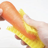 Fruit Vegetable Brush Delicate Fruit Brush for Vegetable Kitchen Carrot white