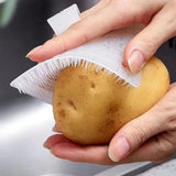 Fruit Vegetable Brush Delicate Fruit Brush for Vegetable Kitchen Carrot white