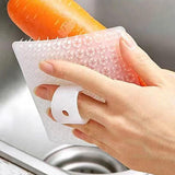 Fruit Vegetable Brush Delicate Fruit Brush for Vegetable Kitchen Carrot white