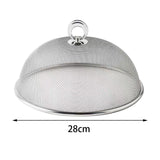 Maxbell 2xMetal Mesh Food Cover Plate Serving Cover for Outdoor Party Camping Diameter 28cm