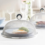 Maxbell 2xMetal Mesh Food Cover Plate Serving Cover for Outdoor Party Camping Diameter 28cm