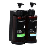 Maxbell 2xShower Soap Dispenser Liquid Hand Soap Dispenser for Toilet Kitchen Supplies B Double Head